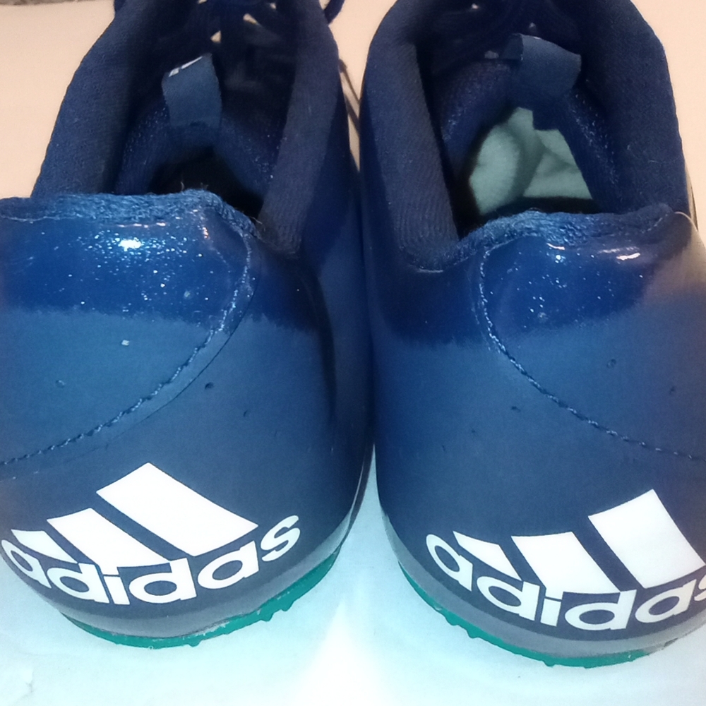 Adidas Sprintstart Running Track Men's Spikes Shoes Navy Blue Teal Size 13 - Picture 7 of 12
